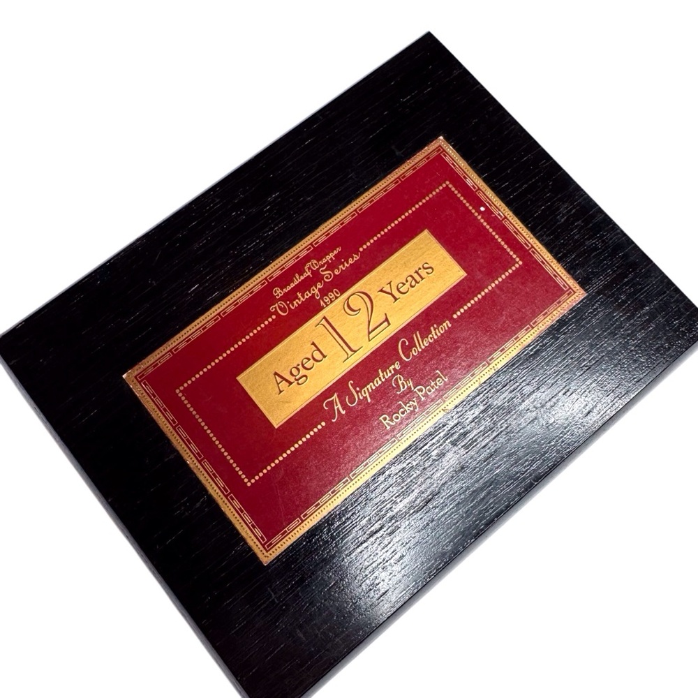 Rocky Patel Vintage Series 1990 Robusto Empty Wooden Cigar Box Watch Case Valet